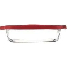 mueblesAnchor Hocking Plato para Hornear de Vidrio con Tapa TrueFit 8 Pulgadas Rojo - Rojo - Ver 2