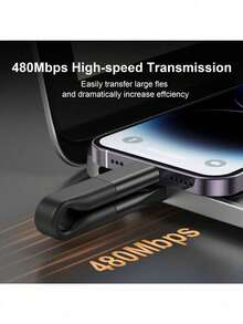 4-In-1 High-Speed Charging Cable - Compatible With S23, S21, Mi 13, Supports Data Transfer And Max Output Power. Compact And Portable, Ideal For Keychain And Power Bank - Multicolor - View 2