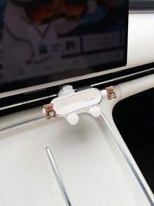 Cartoon Bear Car Phone Holder, Creative Car Air Vent Mount Gravity Sensor Navigation Bracket - A - View 6