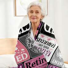 Retirement Gifts Blanket For Women 2026, Happy Retirement Gift For Teacher Nurse Coworker, Funny Retired Present Throw For Retirees - 彩色 - 查看 4
