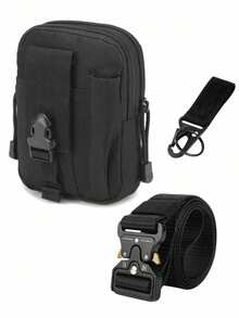 1pc 2025 New Arrival Outdoor Tactical Waist Pack Set, Multi-Functional Nylon Tactical Belt, Handmade Crafted, Lightweight - A - View 3