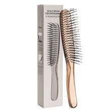 1把全新水晶发梳，头部按摩梳 - 适用于直发、湿发和干发，女士礼品套装 - 多色 - 查看 3