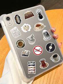 50pcs Art Museum Artist Theme Stickers, Black & White Artistic Stickers For Notebook, Laptop, Phone, Guitar, Skateboard, Creative Graffiti - A - View 5