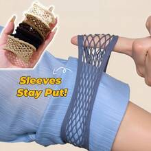 6pcs Adjustable Non-Slip Sleeve Garters Set | Unisex Seamless Shirt Cuff Tightener | Suitable For Suits, Shirts And Hanfu, Elastic And Reusable Quick Fastening Tool - Multicolor - View 1