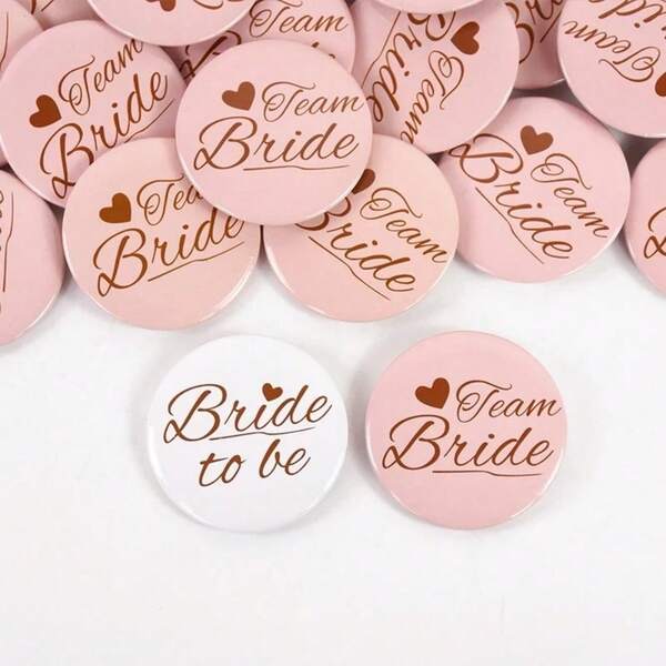 6/12 Stücke Braut-Abzeichen für Hochzeit, Bridal-Shower Dekoration, Geschenk für Brautjungfern, Junggesellinnenabschied, Hen Night Zubehör