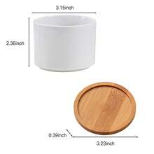 Ceramic Garden Planter Pots Ceramic Plant Pots With Drainage Holes Design For Windowsills Shelves Gardens And Patios - A - View 7