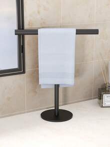 1pc Square T-Shaped Hand Towel Rack, Double-Heavy Bottom Seat - Independent Modern Bathroom Japanese Kitchen Hair Hand Towel Rack, Space-Saving Table Organizer Rack, Suitable Hand Towel Rack, Necklace Etc. Rack, Matching Small Space - Multicolor - View 12