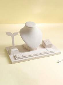 INS Style Black Velvet Jewelry Display Set, Necklace Earring Ring Storage Rack, Live Streaming Display Props - Black - View 10