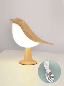 Luz nocturna en forma de urraca y pájaro, talla L, diseño creativo, adecuada para dormitorio, habitación, escritorio, sala de estar, estudio, regalo, luz decorativa novedosa, decoración de mesita de noche, regulador táctil de 3 temperaturas de color, luz ambiental nocturna - Luz nocturna de pájaro - Ver 12