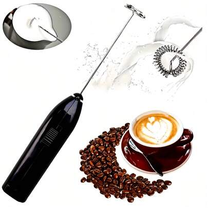 1pc Electric Milk Frother, Electric Coffee Stirrer, Milk Foamer, Hand Mixer, Foam Maker, Creative Electric Mixer, Electric Coffee Stirrer, Milk Mixer, Kitchen Gadget, Kitchen Appliance