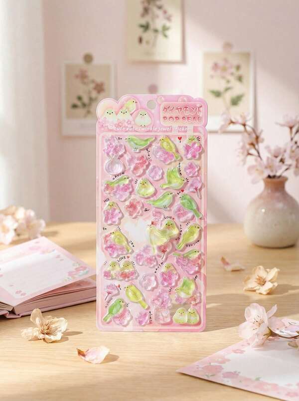 POKOJA LAND Adesivos Adesivos Adesivos Livro de Adesivos Estas adoráveis decorações de pássaros em 3D são perfeitas para scrapbooking, decoração de papelaria, material escolar, adesivos artesanais, decoração de diário, adesivos de computador, adesivos de smartphone e decoração de cadernos contábeis.