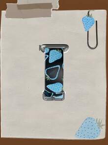 1pc Mutant Blue Strawberry Soft Elastic Breathable Comfortable Replacement Watch Band, Suitable Compatible With Samsung, , Honor Smartwatches, 38mm 40mm 41mm 45mm 44mm 42mm 46mm 49mm, Fashionable Casual Multi-Color Silicone Watch Band Compatible With Apple Watch Ultra SE/11/10/9/8/7/6/5/4/3/2/1 - Multicolor - View 4