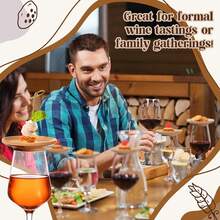 4pcs Appetizer Drink Cup Lids, Bamboo Drink Cup Covers To Prevent Spilling, Coaster Plate Set For Home Gatherings, Restaurants, Bars, Parties - Wooden - View 5