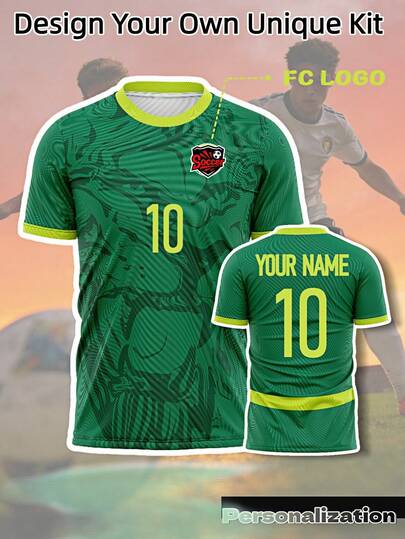 Camiseta personalizada de visitante de Senegal para la Copa Mundial 2026 - Camiseta de fútbol verde personalizada con número y nombre, que muestra el orgullo de Senegal, un regalo ideal para el Día de San Valentín, hecha de material transpirable y que absorbe la humedad, adecuada para entrenamientos y partidos de fútbol, baloncesto, voleibol