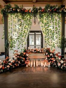 100 piezas Guirnalda de Hiedra Artificial LED, Luces LED de Hiedra, Luces de Cadena de Hojas Verdes, Plantas Artificiales, Luces de Hadas, Funcionan con Batería, Iluminación Interior, Cerca del Jardín, Fiesta de Boda, Decoración Navideña, Corona, Decoración Interior, Fiesta de Jardín de Atrio, Decoración de Primavera, Decoración de Patio, Decoración de Boda, Adecuado para Exteriores, Patio, Porche, Fiesta, Vacaciones, Boda, Decoración de Mesa de Comedor - multicolor - Ver 8