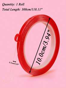 1卷透明双面纳米胶带，强力无残留粘合剂，适用于办公室、书房、手工、照片固定等用途 - 膠帶 - 查看 16