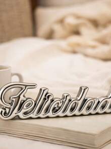 Decorative Porcelain Ornament With Word Design For Interior Decoration - Happiness - View 9
