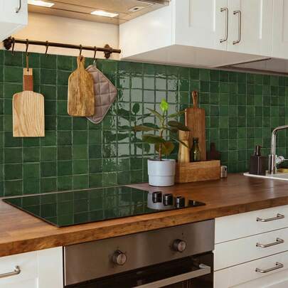 16 szt. samoprzylepnych naklejek ściennych 3D na płytki – zdejmowane i przycinane, wielokolorowe wzory, odpowiednie do wystroju wnętrz, idealne do kuchni, łazienki, salonu, biura, 15,25*15,25 cm