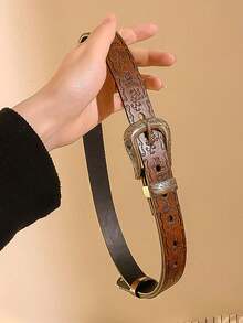 1pc Retro Butterfly Pattern Women's Elongated Waist Belt, Y2K American Aesthetic Style, Unique Carved Details, Versatile With Jeans And Casual Wear, Minimalist Yet Eye-Catching Design, Suitable For Punk Street Style - Multicolor - View 4