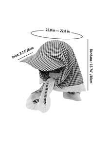 1pc Unisex Quick-Drying Leopard Diamond Lace Brim Cap Headwear Bandana Scarf Face Cover, Multifunctional Outdoor UV Protection Neck Gaiter Suitable For Hiking, Cycling, Casual, Beach, Daily Use - Style 1 - View 11