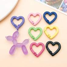 2pcs 21x22mm Mixed Heart Shaped Metal Findings DIY Bracelet Necklace Earring Components For Crafts Jewelry Making Supplies - Multicolor - View 5