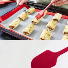 6pcs Silicone Scraper Set - Seamless One-Piece Design, Non-Stick Rubber Scrapers, Kitchen Spatulas, Flexible & Convenient, Suitable For Baking, Cooking, Scraping And Mixing, Heat-Resistant And Dishwasher - Multicolor - View 7