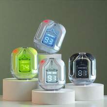 无线蓝牙5.3耳机 Type-C 透明高保真耳机 LED电量数字显示立体声耳机 - 均碼 - 查看 5