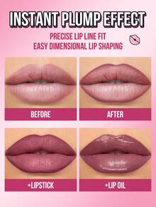 Misslyn 持久显色唇线笔，持久浓郁唇色，凝胶唇线笔，笔芯可替换，顺滑易涂，打造自然妆效，可用卷笔刀削出理想形状，高显色度，打造自然唇妆，超细哑光唇线笔，防晕染 - #124 - 查看 6