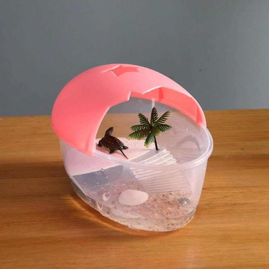 龟箱，爬行动物宠物塑料饲养箱，家用玻璃容器 - 彩色 - 查看 1