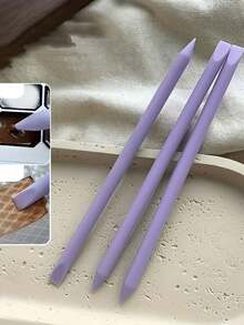 1pc Nail Art Printing Tool, Silicone Nail Art Stick, Essential For Nail Technicians, Pigment Mixing Stick, Resin Mixing, Handcraft, Handicraft - Multicolor - View 6