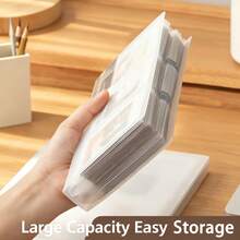 大容量透明相册，3英寸/5英寸照片收纳册，便携式插页式相册，方便整理和保存您的珍贵回忆，多功能收纳相册，160/84格防水防尘PP相册，可作票夹和卡片夹，用于存放照片、电影票/火车票、明信片、K-Pop小卡等。 - 常規 - 查看 8