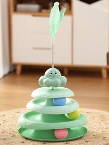 Đồ chơi cho mèo đa năng - Gậy xoay hình bạch tuộc, đồ chơi mới cho mèo, gậy trêu chọc và bóng lăn cho mèo, dụng cụ mài móng giáo dục, đồ chơi tương tác cho mèo, giúp mèo cưng vui chơi, giải tỏa sự nhàm chán, mang tính giáo dục và giải trí. - Nhiều màu - Xem 12