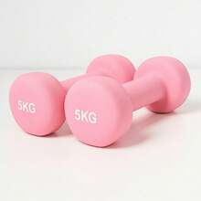 2piezas Mancuernas Pesas para Hacer Ejercicio Gym y Casa,0.5/1/2/3/4/5/6KG Mancuernas - Rosa - Ver 7