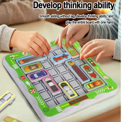 450/950关儿童汽车逃脱迷宫玩具套装，赛车突破解谜思维训练，互动亲子玩具礼物，适合3-12岁男孩女孩