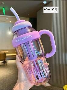 Moxia 大容量水瓶 1300ml，附赠吸管，适用于学校、运动、户外露营、棒球训练 - 彩色 - 查看 8