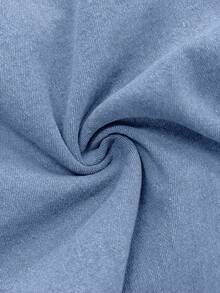 女士休闲水洗修身牛仔裤，夏季新品系列 - 藍色 - 查看 3