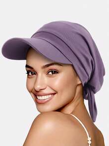 1pc Women Lace Trim Headscarf With Ribbons, Headband Headwrap, Chemo Cap, Suitable For Daily Use - Lace - View 20