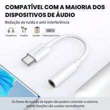 H'maston ZHQ-18/ZHQ-19 USB-C/Lightning Type-C To 3.5mm Headphone Adapter Cable - 黑色 - 查看 7