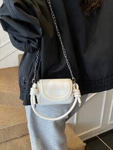 1 chiếc túi đeo vai hai màu dành cho thanh thiếu niên, cầm tay, có 6 màu để lựa chọn, phụ kiện thời trang cho các buổi đi chơi, có thể đựng tai nghe, tiền xu, son môi. - Phiên bản mini - Xem 8