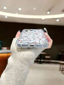 Braided Wave Edge Elegant TPU Floral Painted Shockproof Protective Phone Case Compatible With IPhone 17pro/17Air /17/17promax 16/11/16pro/16plus/16promax/16e/15Promax/13/14/12/XS/XR/7G/8PXR /7/8, Compatible With IPhone 15Promax, 13, 14, Soft TPU Shockproof Painted Case - Multicolor - View 6