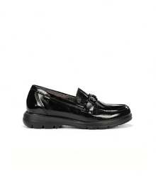 Fluchos Women Loafers Shoes - Black - View 1