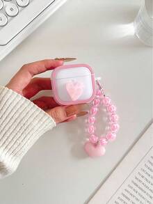 Transparent Earphone Case With Chain, Soft Protective Cover Compatible With Apple 1/2/3/4, Pro 2nd Gen, 3/4/5, Suitable For Women - Multicolor - View 1