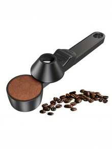 2 Tbsp Reusable Coffee Scoop Compatible With K-Cups, Includes Funnel For Ground Coffee, Protein Powder And Tea - Multicolor - View 6