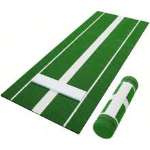 Dragonpad 10x3 Ft Professional Softball Pitching Mat - All-Weather Practice Mat With Rubber & UV-Resistant Turf For Indoor/Outdoor Training - Green - View 1