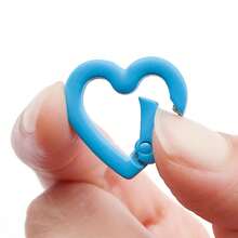 2pcs 21x22mm Mixed Heart Shaped Metal Findings DIY Bracelet Necklace Earring Components For Crafts Jewelry Making Supplies - Multicolor - View 3