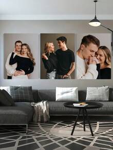 3件套定制帆布墙画,个性化无框海报,温馨室内有框帆布画,婚礼纪念品,婚礼装饰,复活节装饰,母亲节礼物,父亲节礼物,个性化纪念礼物,适用于复活节、婚礼、母亲节、父亲节、情人节、房间装饰,可定制商品,卧室装饰,定制礼物,图片,照片,有框墙画,送给闺蜜的礼物,送给家人的礼物,生日礼物,送给男友、女友、家人、爱人、朋友的礼物,永恒的爱 - 彩色 - 查看 6