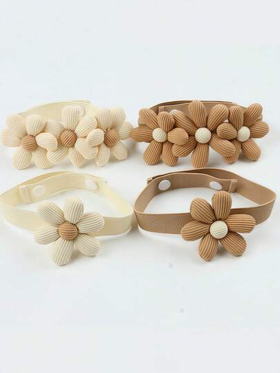 1 قطعة/2 قطعة/4 قطع مشابك لتثبيت الستائر، مشابك ستائر بشكل زهرة، اكسسوارات ستائر، تصميم زهرة جميل لمشابك الستائر، هدية ديكور منزلي لغرفة المعيشة، عيد ميلاد/تخرج