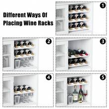 Armario de Bar de Vino Moderno de 36 Pulgadas con Puerta de Malla - Estante de Vidrio Ajustable y Estantes Extraíbles para Almacenar Licores, Armario de Bar Libre para Cocina y Comedor - Blanco - Ver 5