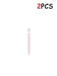 300/100/2支装一次性双头塑料牙签，口腔清洁牙线棒，便携旅行装，适用于牙齿 - 彩色 - 查看 7