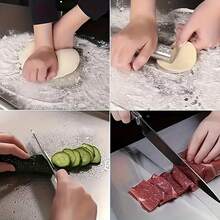 XXL 304 Stainless Steel Cutting Board Anti-Slip & Mildew-Proof! No More Moldy Wooden Boards | Heavy-Duty & Food-Sa Fe, Easy To Clean – Chop Meat, Knead Dough, Bake Prep All-In-One | Must-Have For Home - 銀色 - 查看 2